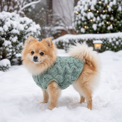 Hundemantel Winter | Warmer Fleece-Hundepullover für kleine Hunde