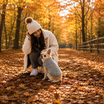 Hundemantel Winter | Warmer Fleece-Hundepullover für kleine Hunde