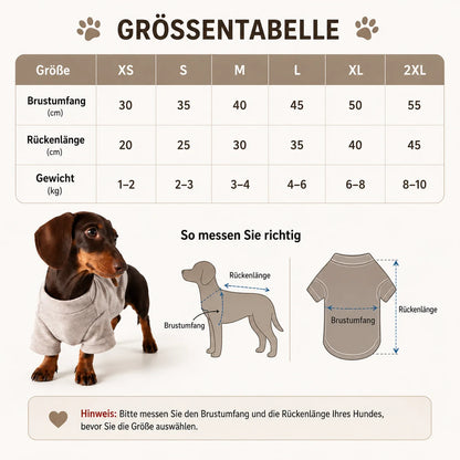 Hundepullover Winter | Warmer Sweater für kleine & kurzbeinige Hunde