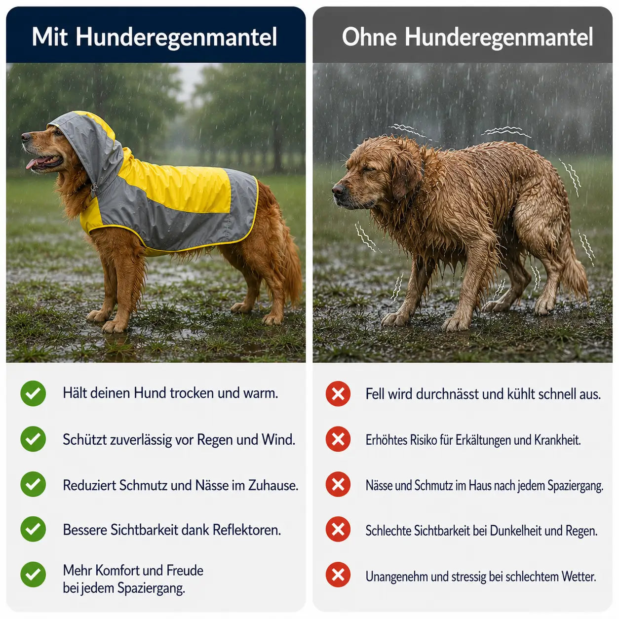 Hunderegenmantel Problem & Lösung