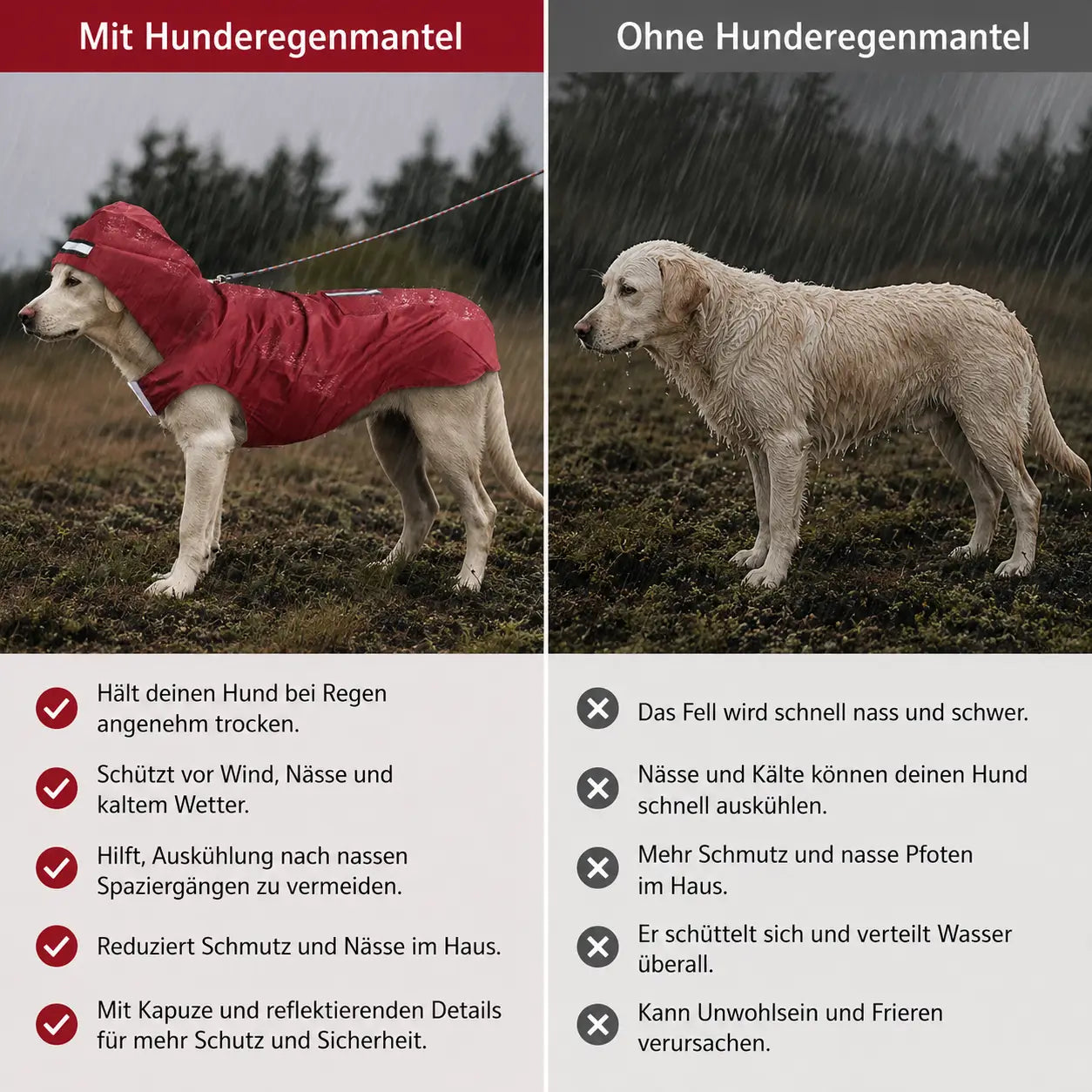 Hunderegenmantel Problem & Lösung