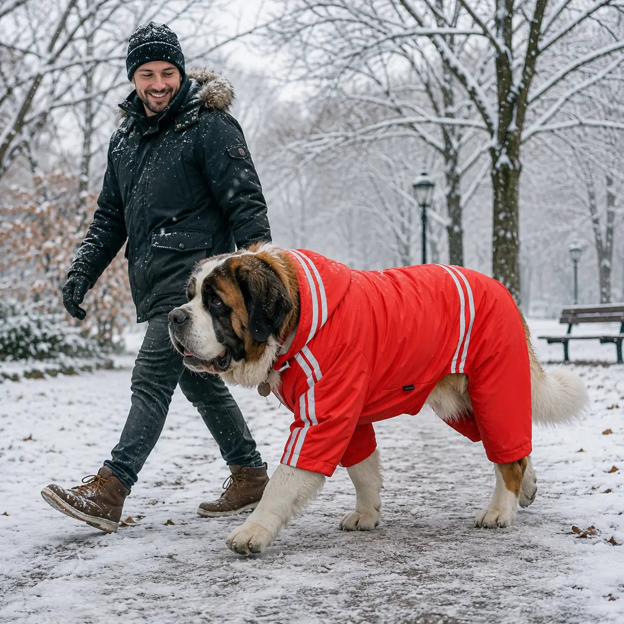 Hunderegenmantel Lifestyle-Bild