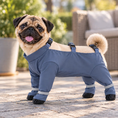 Hundeschuhe Winter | Pfotenschutz mit verstellbaren Hosenträgern