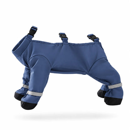 Hundeschuhe Winter | Pfotenschutz mit verstellbaren Hosenträgern