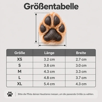 Hundeschuhe Größentabelle