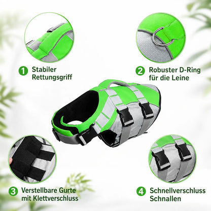 Hundeschwimmweste Materialdetails 