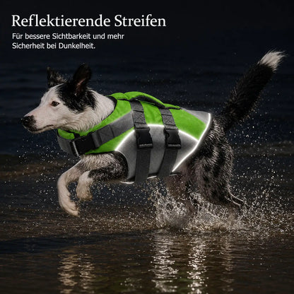 Hundeschwimmweste Funktionsübersicht 