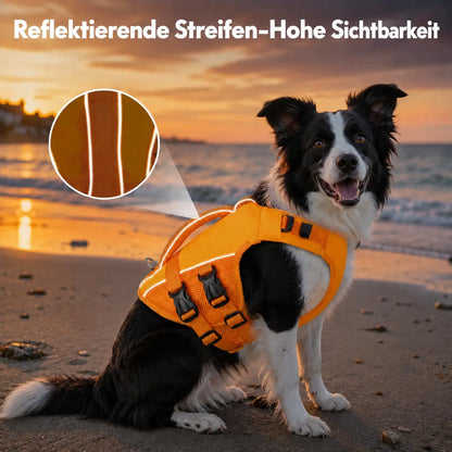Hundeschwimmweste Funktionsübersicht 