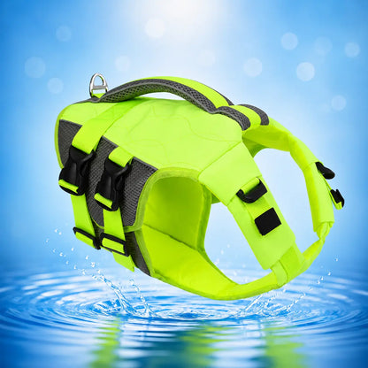 Hundeschwimmweste Variantenbild Neongrün