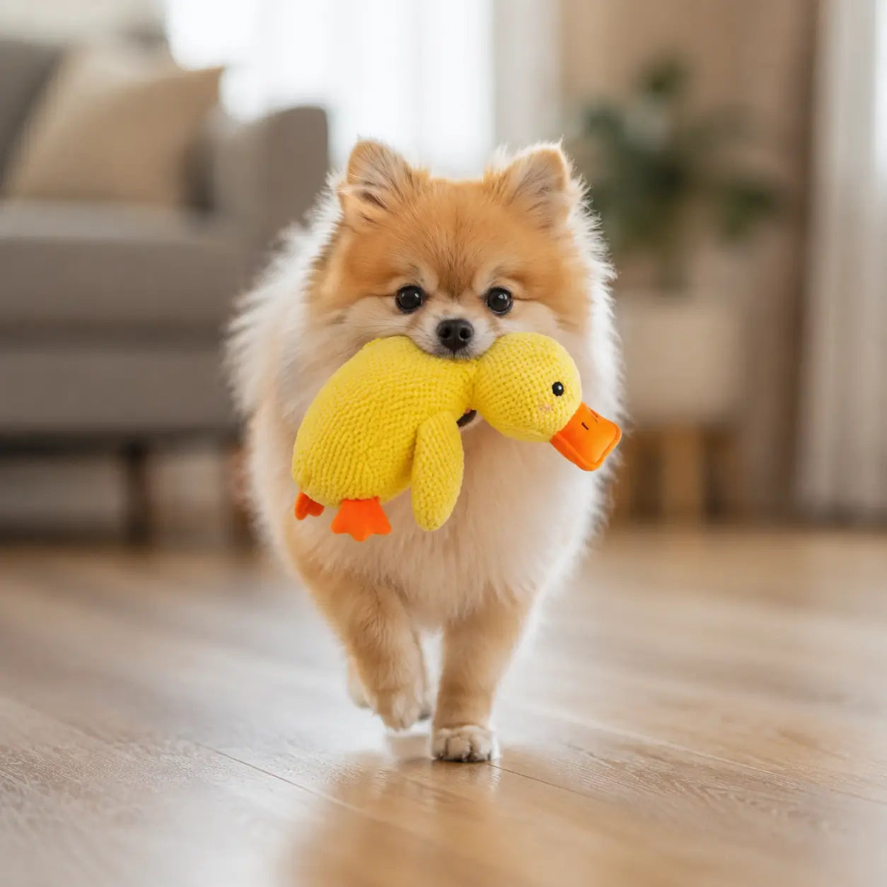 Hundespielzeug Ente Lifestyle-Bild