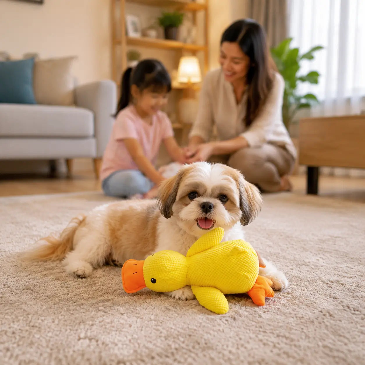 Hundespielzeug Ente Lifestyle-Bild