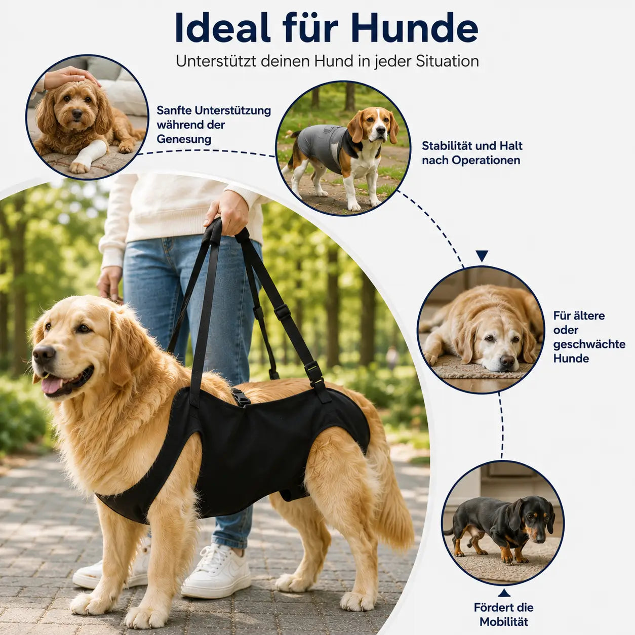 Hundetragehilfe Anwendungsszenarien 