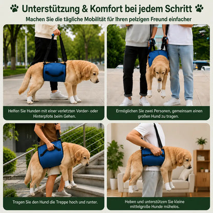 Hundetragehilfe mit Griff | Inklusive gratis Schutzkragen für Hunde & Katzen