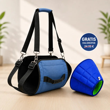 Hundetragehilfe mit Griff | Inklusive gratis Schutzkragen für Hunde & Katzen