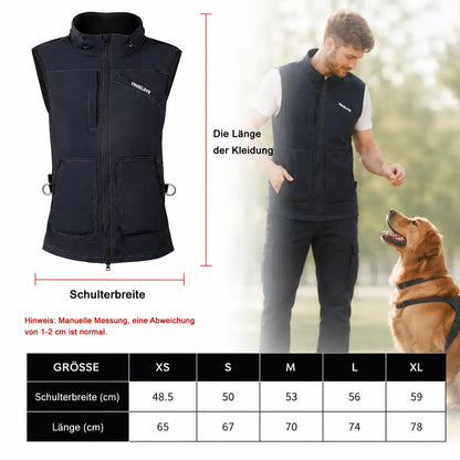 Hundetrainer_Weste Größentabelle