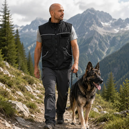 Hundetrainer Weste mit Taschen – Leichte Outdoor Trainingsweste
