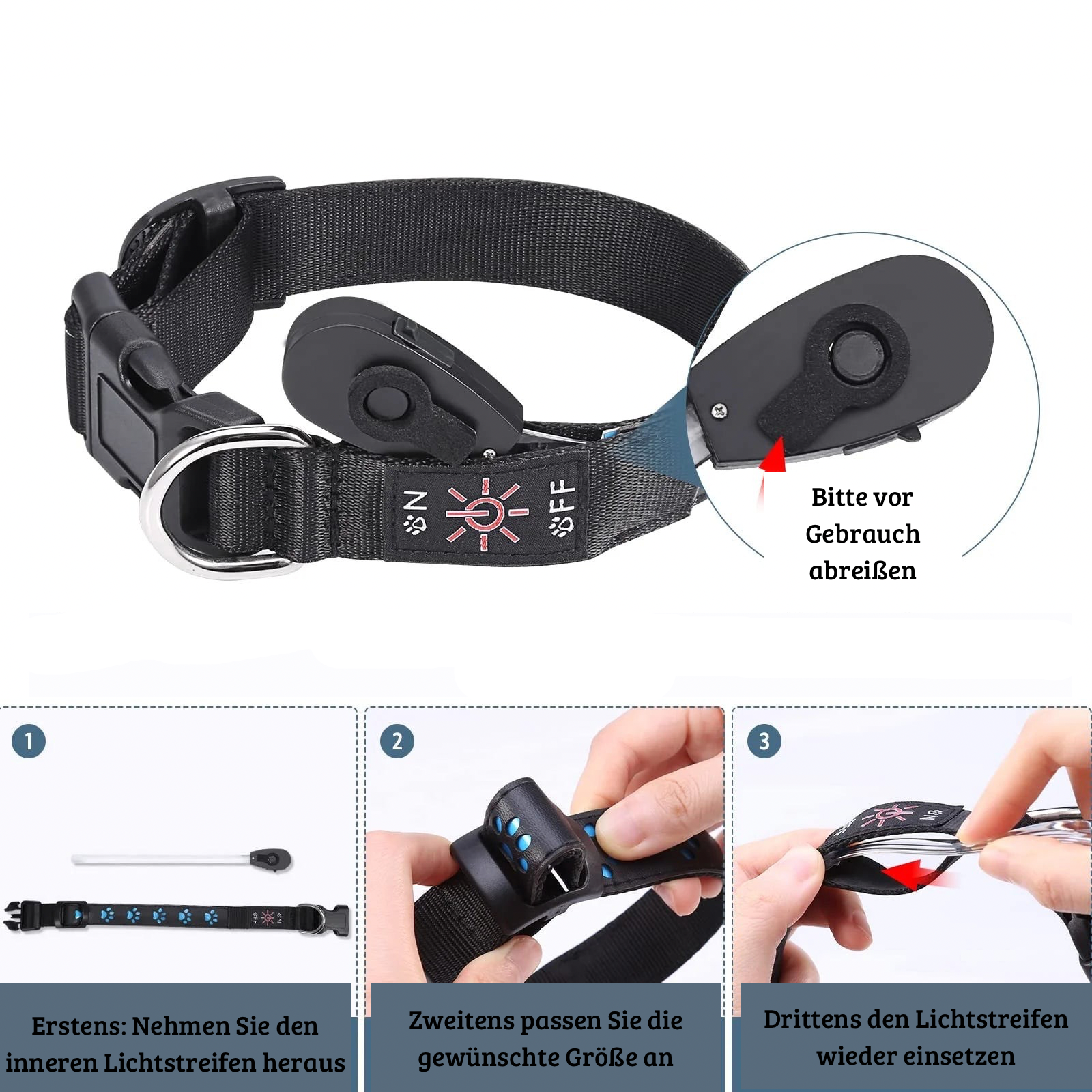 SicherLeuchter – Das LED-Hundehalsband für Nachtspaziergänge & Sichtbarkeit