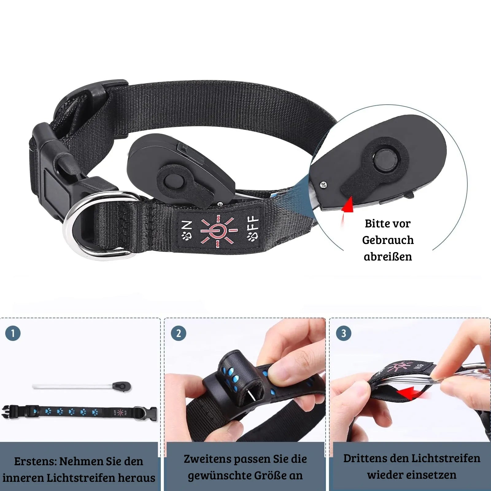 SicherLeuchter – Das LED-Hundehalsband für Nachtspaziergänge & Sichtbarkeit
