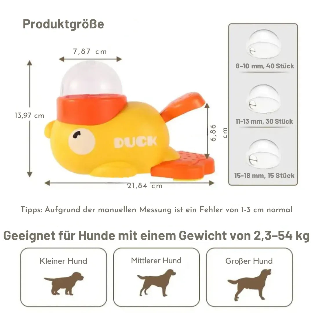 SnackEnte – Der clevere Futterspender & Spielspaß für Hunde