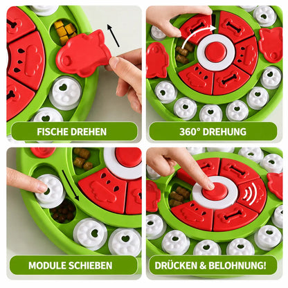Interaktives Leckmatte für Hunde | Intelligenzspielzeug mit Leckerli-Spender