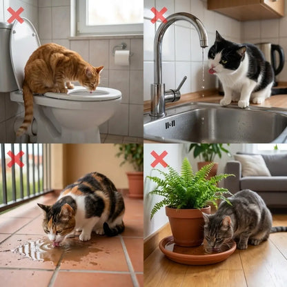 Cat Drinking Fountain Wireless | 3L Self-Cleaning