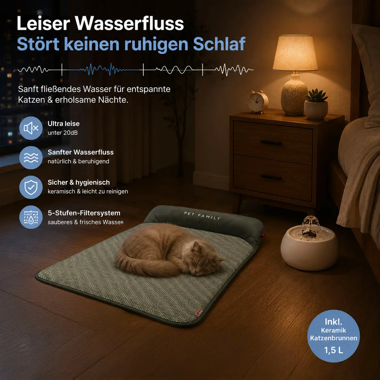 Katzenbett inkl. Gratis Keramik