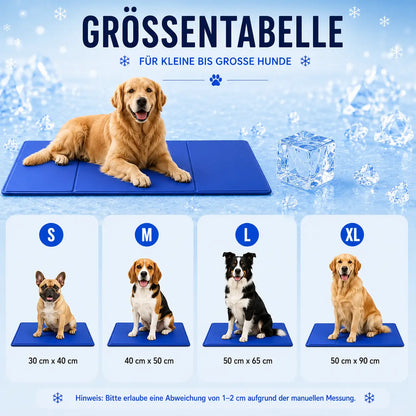 Kuhlmatte Größentabelle