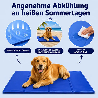 Kühlmatte Hund Selbstkühlend | Faltbar & Wasserdicht