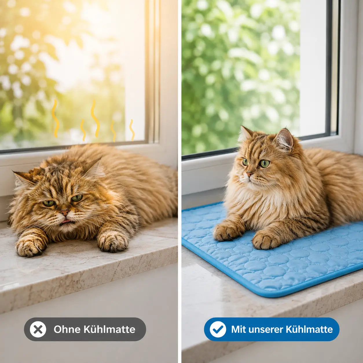 Kuhlmatte Problem & Lösung