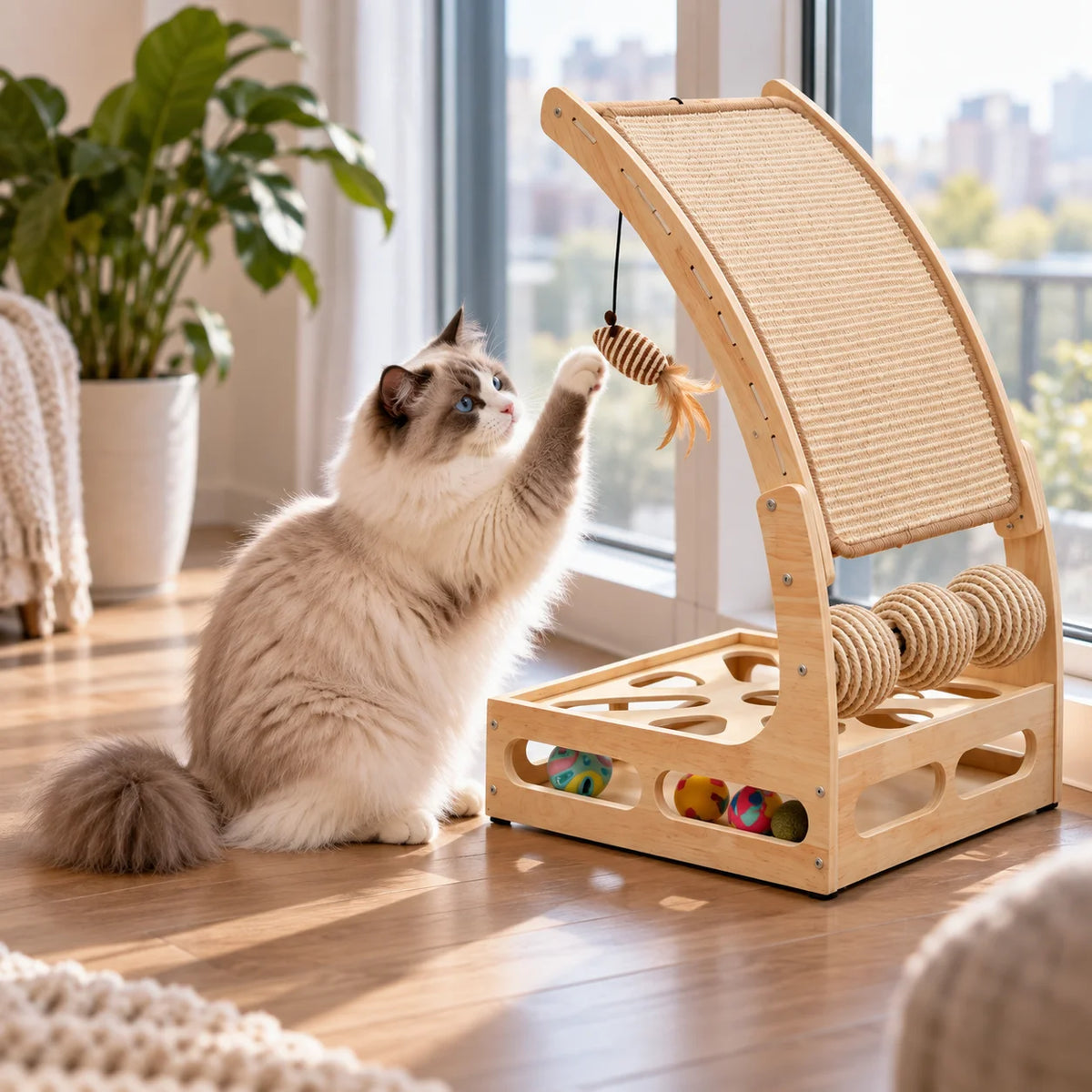 Katzen_Kratzbrett Lifestyle-Bild 