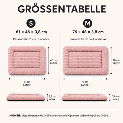 Katzenbett Größentabelle