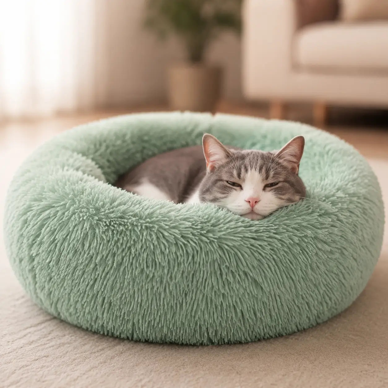 Katzenbett rund Lifestyle-Bild 