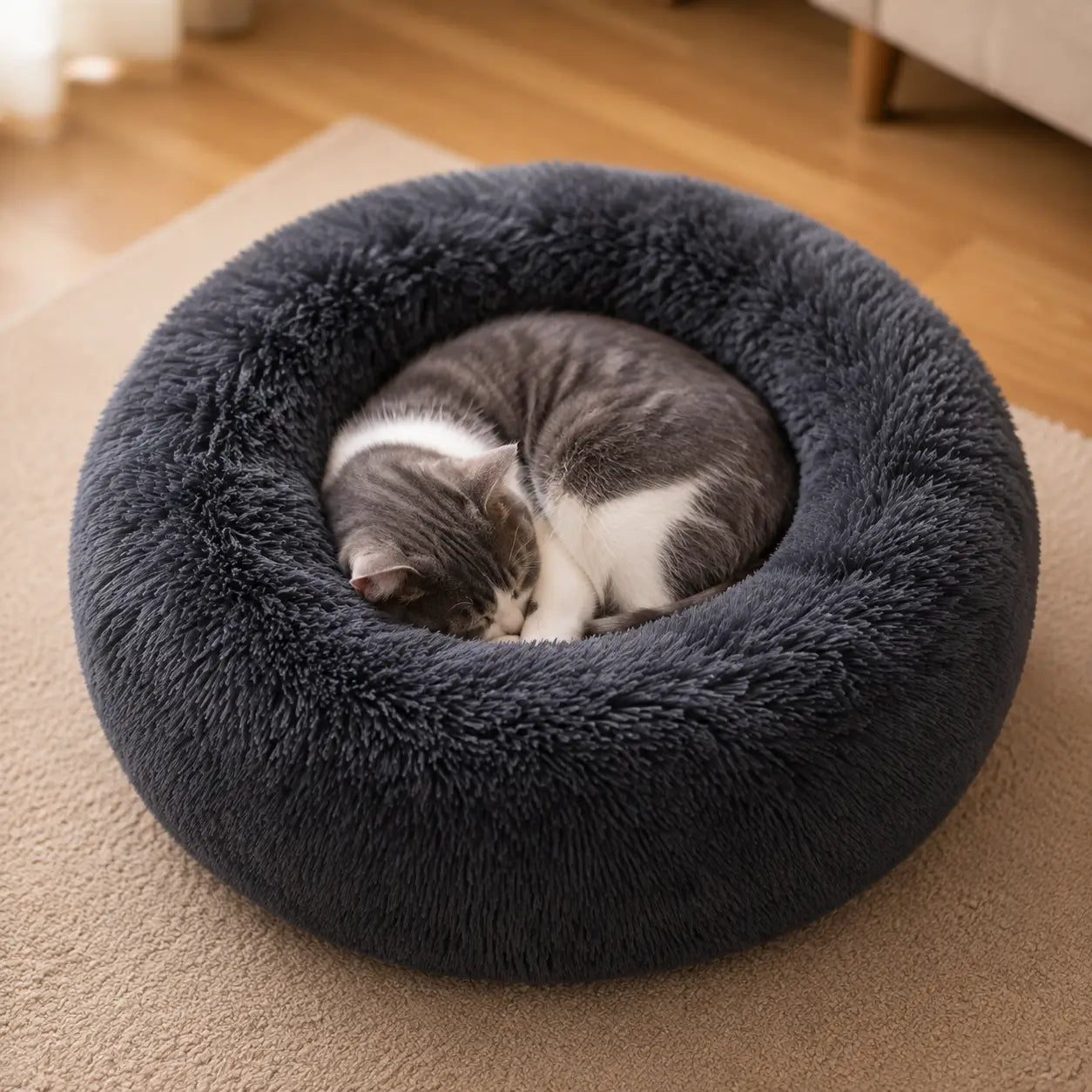 Katzenbett rund Lifestyle-Bild 