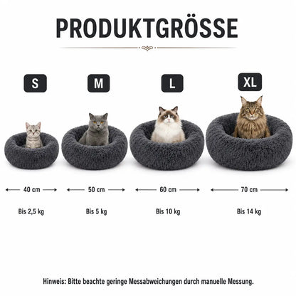 Katzenbett rund Produktgröße