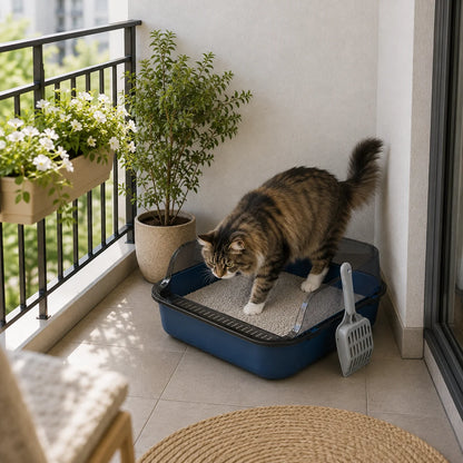 Katzenklo_mit_hohem_Rand  Anwendungsszenarien 