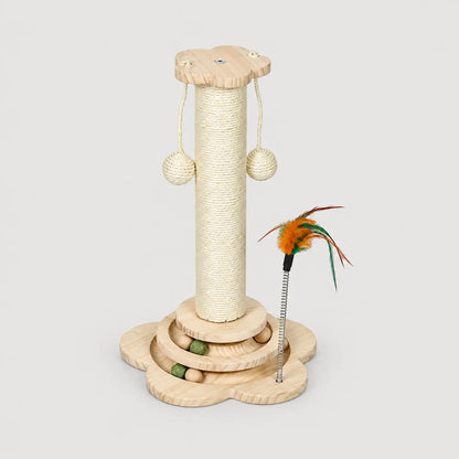 Katzenkratzbaum aus Holz