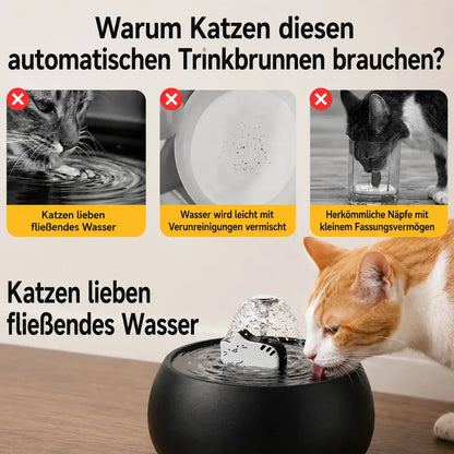 Kühlmatte für Katzen | inkl. Gratis Keramik Katzenbrunnen