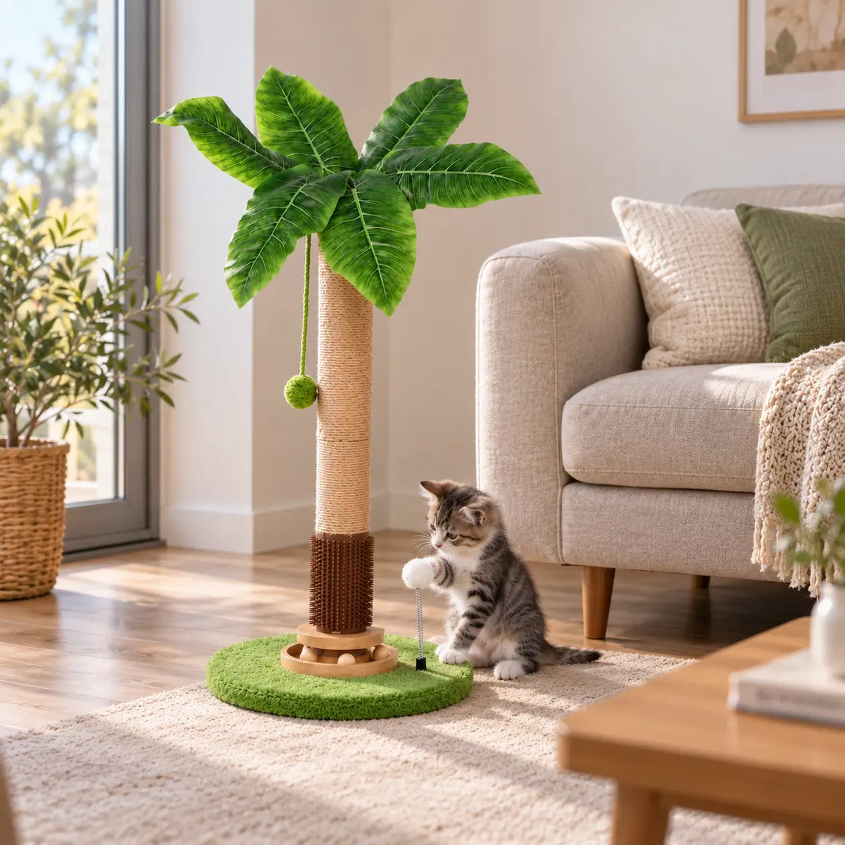 Kratzbaum Palme Lifestyle-Bild