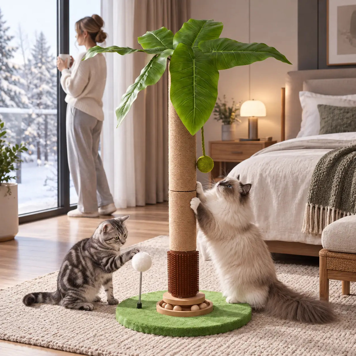 Kratzbaum Palme Lifestyle-Bild