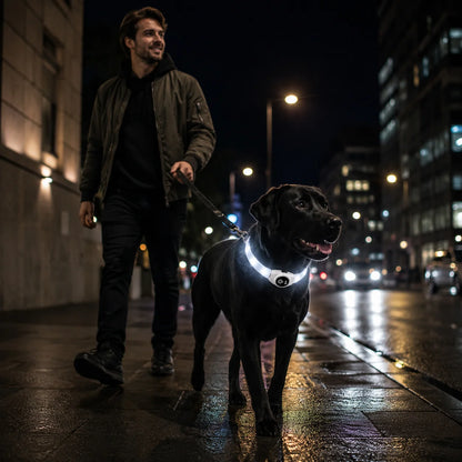 LED_Hundehalsband variantbild weiß