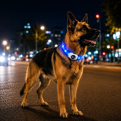 LED_Hundehalsband  variantbild Blau