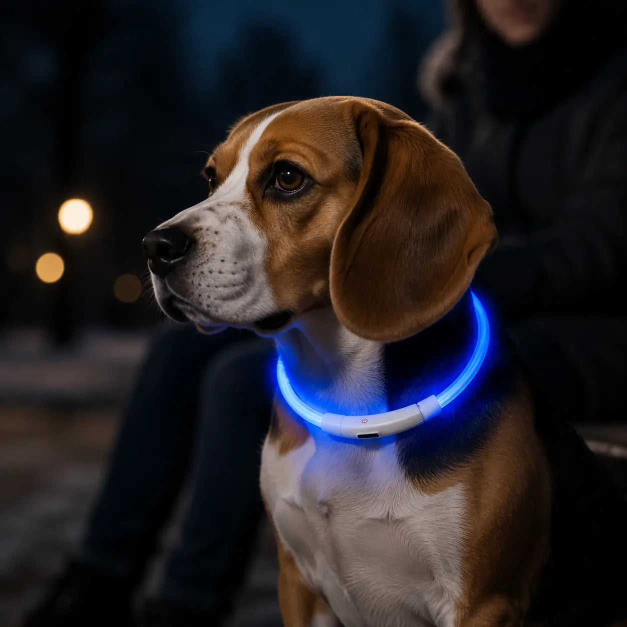 LED Hundehalsband Lifestyle-Bild