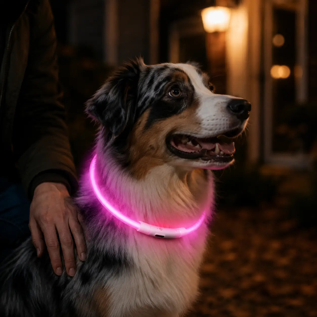 LED Hundehalsband Lifestyle-Bild