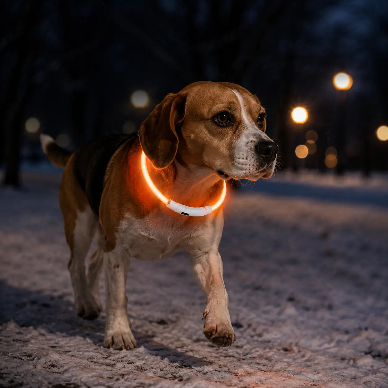 LED Hundehalsband Lifestyle-Bild