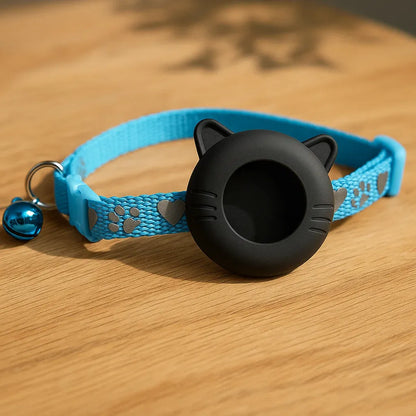 Reflective breathable cat harness | AirTag holder