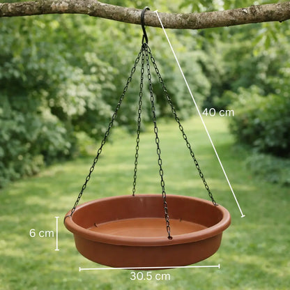 Station de nourrissage pour oiseaux à suspendre | Plateau de nourriture ou bain d'oiseaux pour jardin