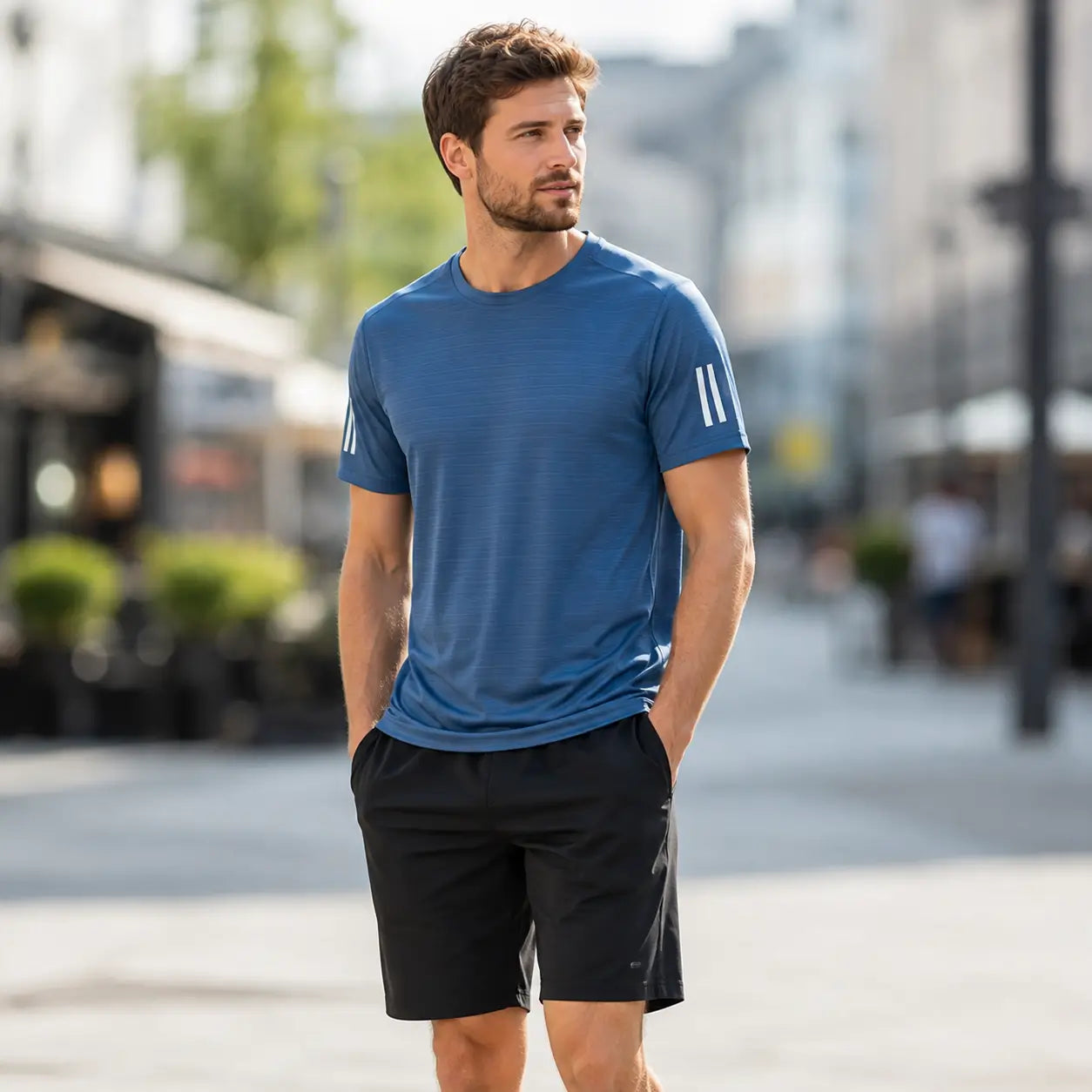 Laufshirt Blau