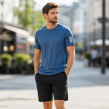 Laufshirt Blau