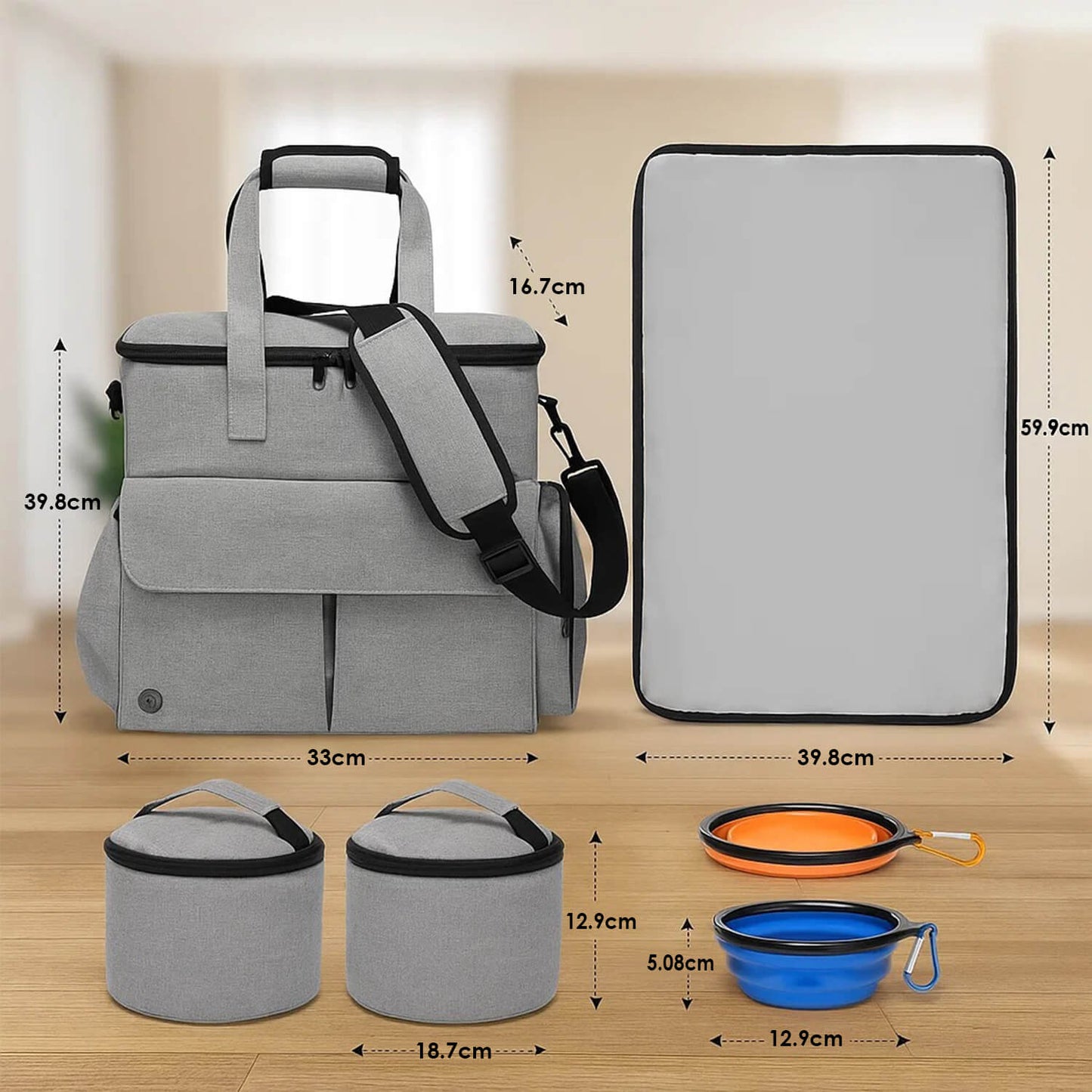Katzenrucksack für Reisen & Ausflüge | wasserfest und praktisch
