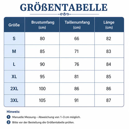 Dirndl Größentabelle 